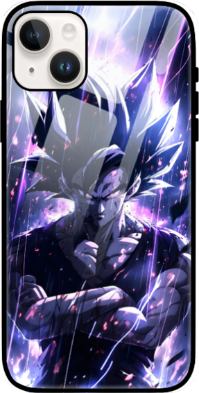 iPhone 14 - Premium Unisex iPhone Glass Case White l Anime iPhone 14 Case l Cool Case