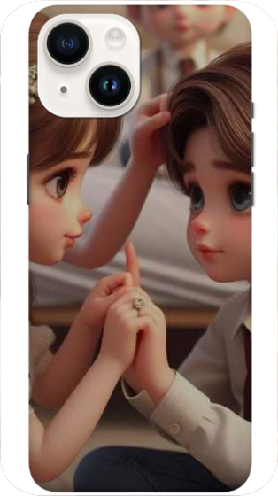 iPhone 14 White - Unisex IPHONE Sublimation Mobile Cases l Love Phone Case l Cool Cover