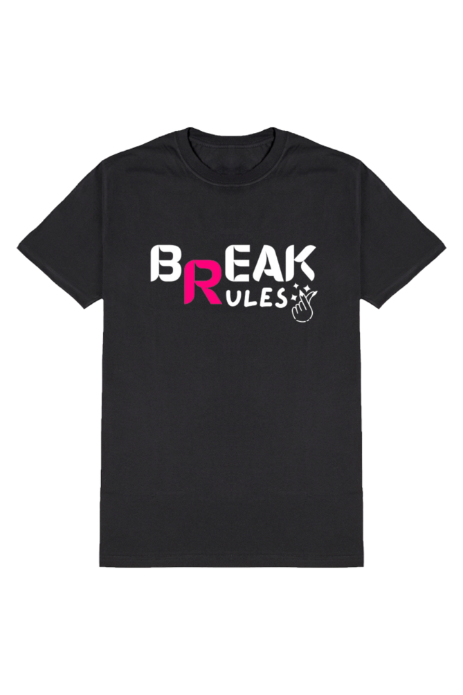 Unisex Round Neck Half Sleeve Standard - Black