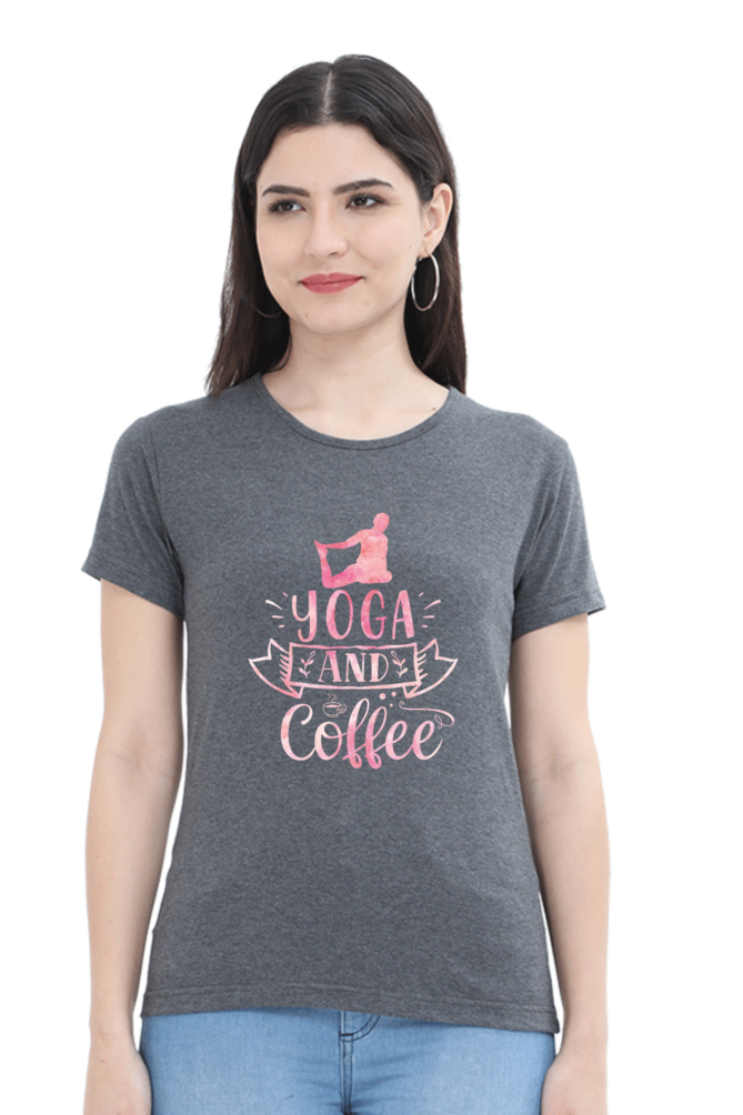 Trendy Women's Half Sleeve Tshirt l Yoga Tshirt l Cool Yoga Vibes Tshirt