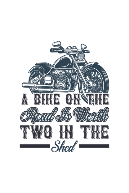 Trending Male Round Neck Half Sleeve Standard T-Shirt l Male White T-Shirt l Bike T-Shirt l Vacation Mode l 180 GSM l 100% Cotton