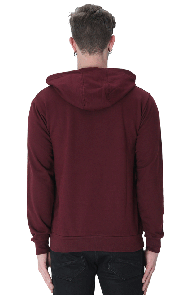 Unisex Printed Hooded Sweatshirt, 300 GSM, 100% Cotton