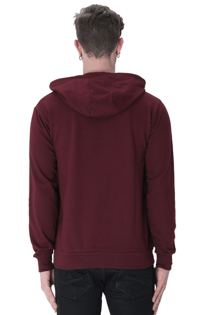 Unisex Printed Hooded Sweatshirt, 300 GSM, 100% Cotton