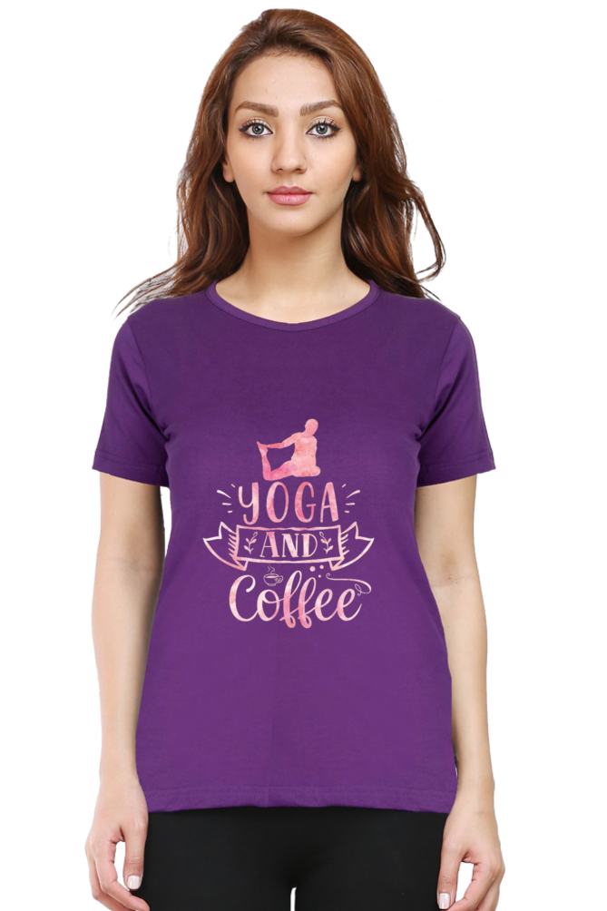 Trendy Women's Half Sleeve Tshirt l Yoga Tshirt l Cool Yoga Vibes Tshirt