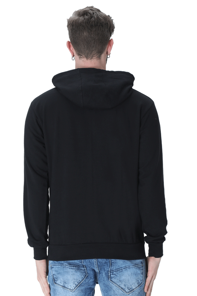Unisex Printed Hooded Sweatshirt, 300 GSM, 100% Cotton