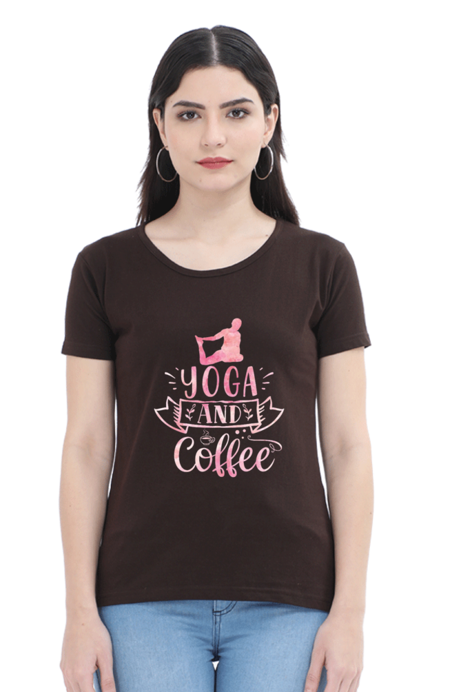 Trendy Women's Half Sleeve Tshirt l Yoga Tshirt l Cool Yoga Vibes Tshirt