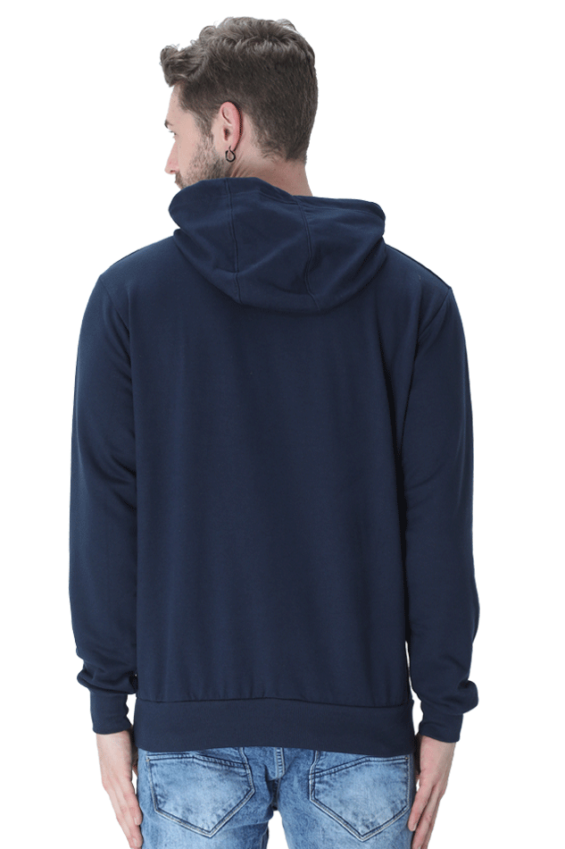 Unisex Printed Hooded Sweatshirt, 300 GSM, 100% Cotton