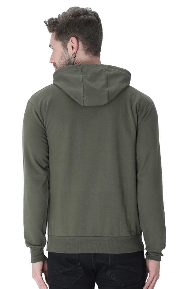 Unisex Printed Hooded Sweatshirt, 300 GSM, 100% Cotton