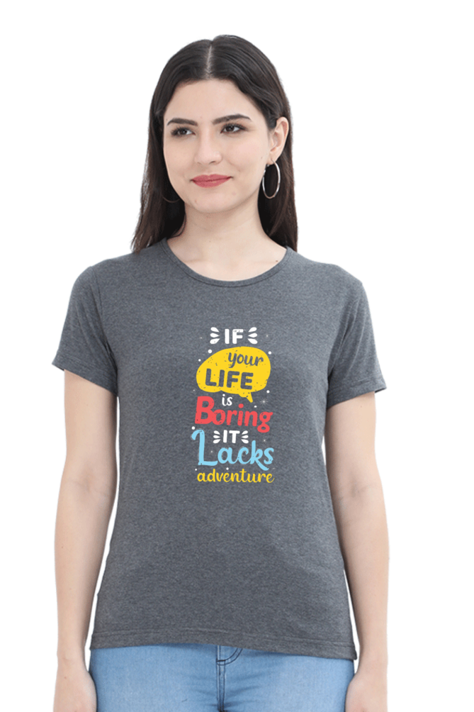 Trendy Women's Half Sleeve Tshirt l Cool Tshirt l Cool Vibes Tshirt l 180 GSM l 100% Cotton